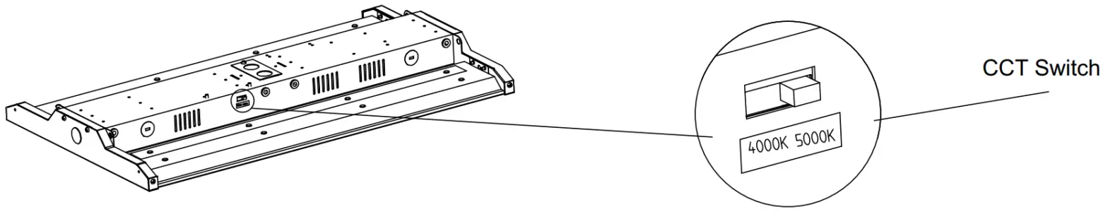 JADEMAR LIGHTING JLHBD CS CCT Selectable LED Linear High Bay - fig 2