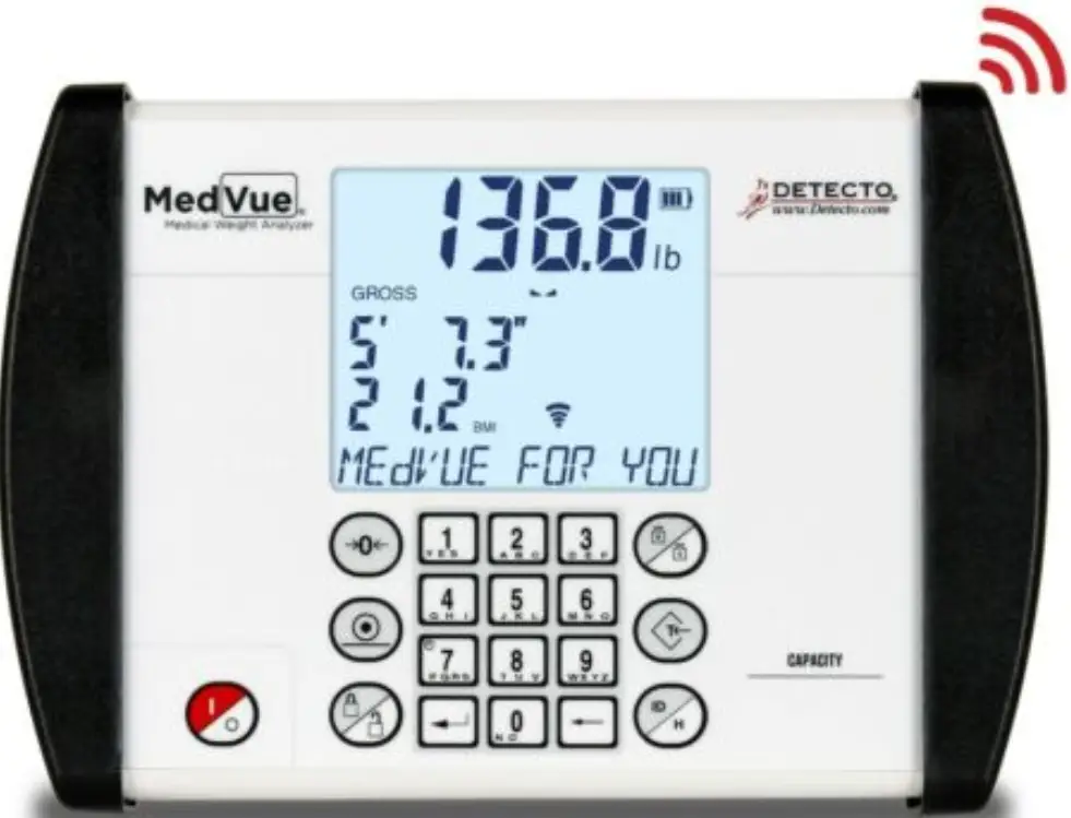 DETECTO MV1C MedVue Medical Weight Analyzer Wi-Fi and Bluetooth product