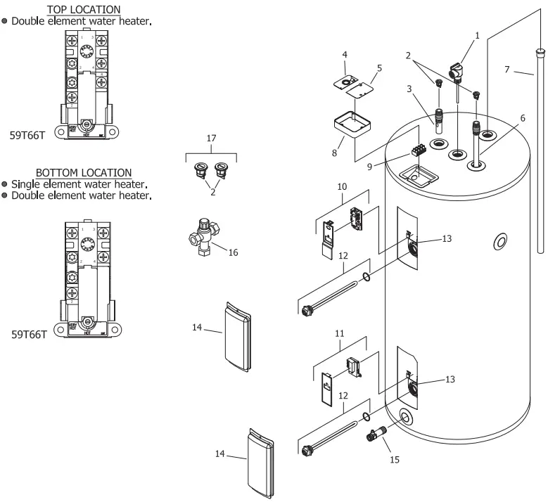 BRADFORD WHITE LE2 Duty Commercial Upright Electric Water Heater - Fig 3
