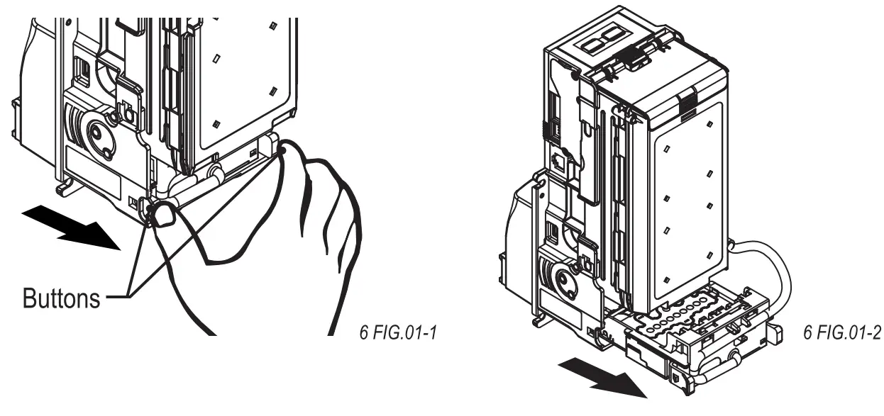 XBA-Mini Bill Acceptor Maintenance illustration