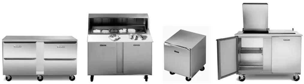 Traulsen UST6012 DD 60 Inch 4 Drawer Refrigerated Sandwich Prep Table