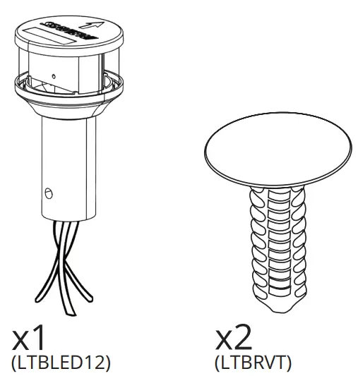 SEAVIEW LTBLED12 Round LED Combo Masthead - INCLUDED