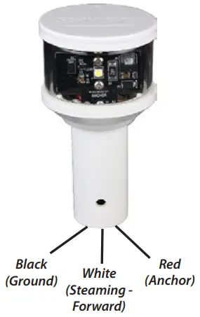 SEAVIEW LTBLED12 Round LED Combo Masthead - WIRING DIAGRAMS