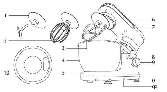 ARDESTO KSTM-8043 Stand Mixer 1