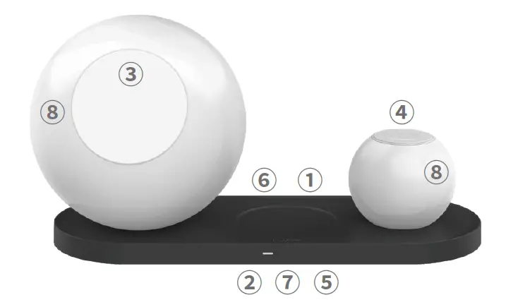 QiYuan 5-In-1 Wireless Magnetic Charging and Mood Lamp FIG (1)