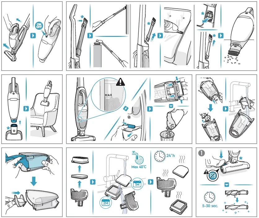 Electrolux WQ61-42GG stick vacuum cleaner-2