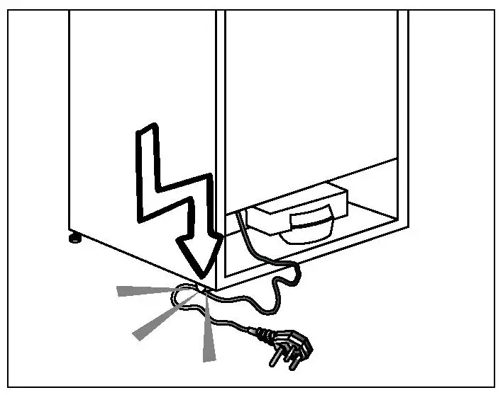 beko RCNA366K40WN Refrigerator Freezer - Important Safety Warnings 1