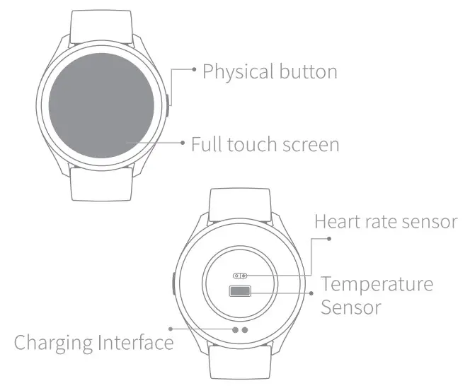 Portzon Unisex Smartwatch - Figure 1