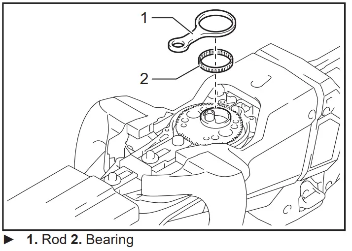 makita UH00 Series Cordless Hedge Trimmer - Bearing