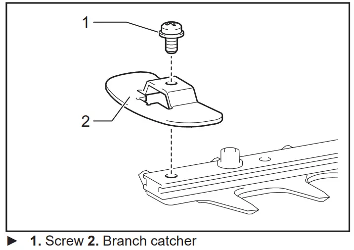 makita UH00 Series Cordless Hedge Trimmer - Branch catcher 1