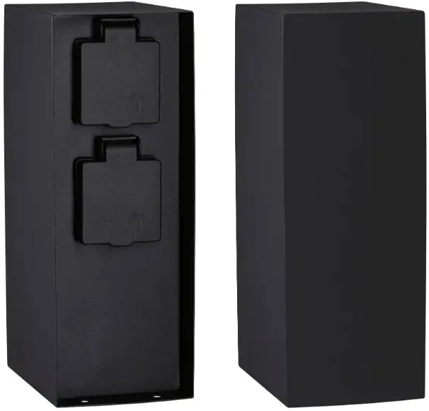 Paulmann-946-57-Outdoor-Socket-Column-Rio-Square-Anthracite-Double-Plug-PRODUCT