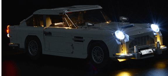GAME OF BRICKS DB5 10262 Light Kit for James Bond Aston Martin -
