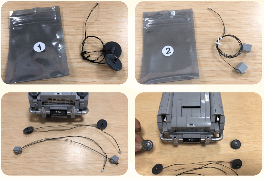 GAME OF BRICKS DB5 10262 Light Kit for James Bond Aston Martin - 1