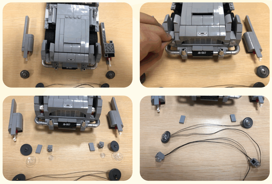 GAME OF BRICKS DB5 10262 Light Kit for James Bond Aston Martin - 2