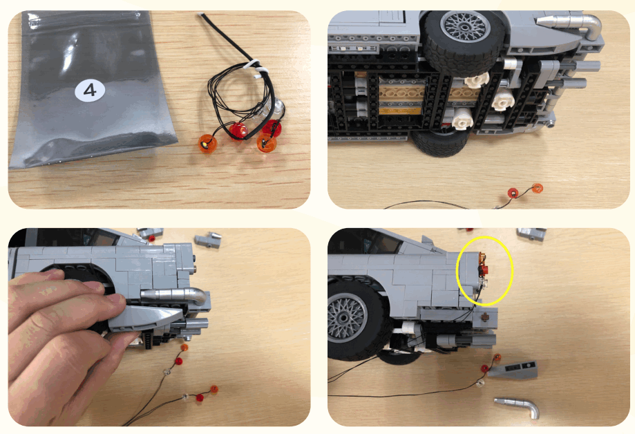 GAME OF BRICKS DB5 10262 Light Kit for James Bond Aston Martin - 5