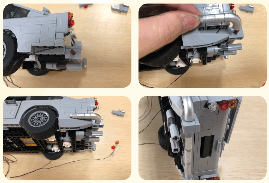 GAME OF BRICKS DB5 10262 Light Kit for James Bond Aston Martin - 6