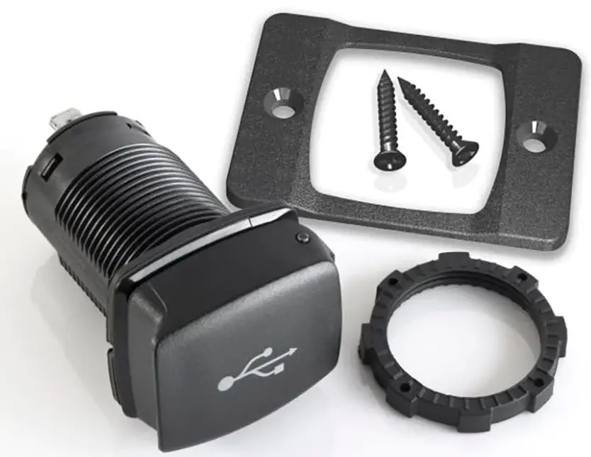 SC-USB-F2 Flip Pro Front Fit Bezel Fast Charge Dual USB Socket