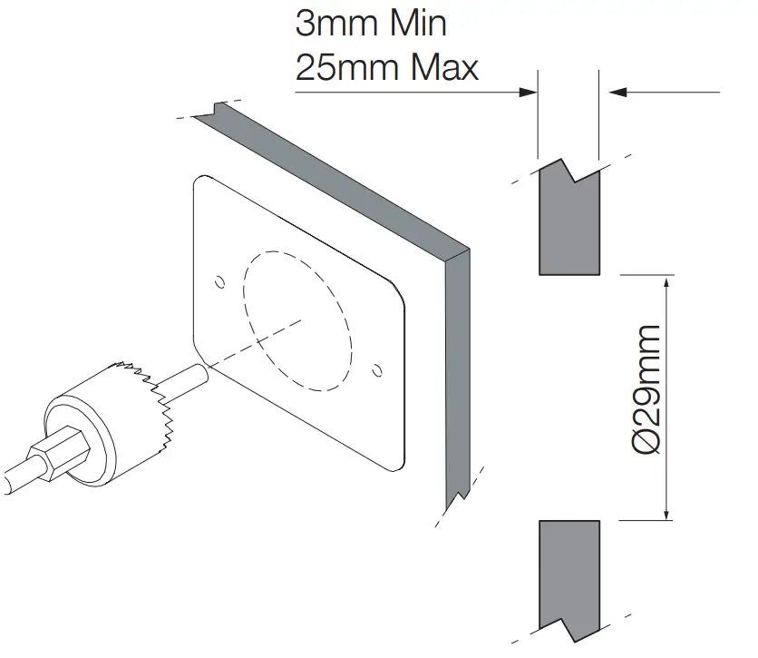 SC-USB-F2 Flip Pro Front Fit Bezel Fast Charge Dual USB Socket Installation Instruction