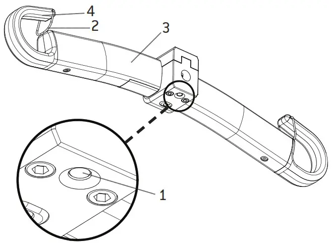 HUMAN CARE Portable Ceiling Lift - Product description Hanger