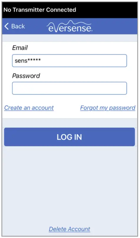 Account Creation Interface