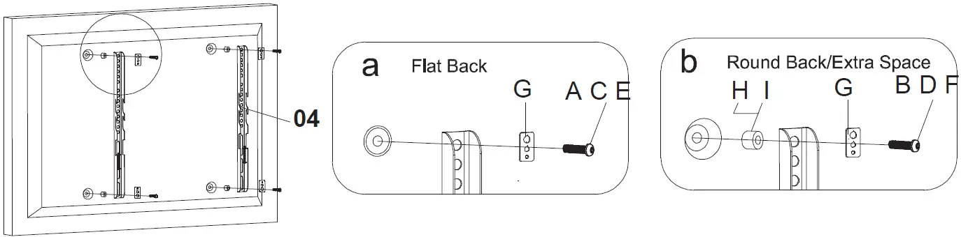 FORGING MOUNT HY4107 Wooden Base Universal TV Stand 08