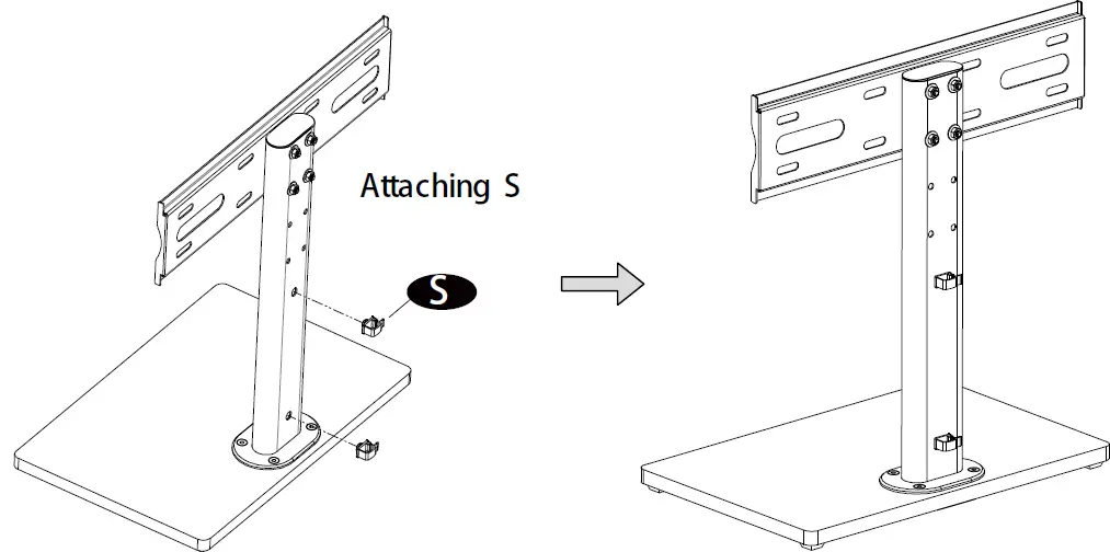 FORGING MOUNT HY4107 Wooden Base Universal TV Stand 09