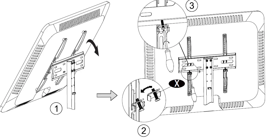 FORGING MOUNT HY4107 Wooden Base Universal TV Stand 10