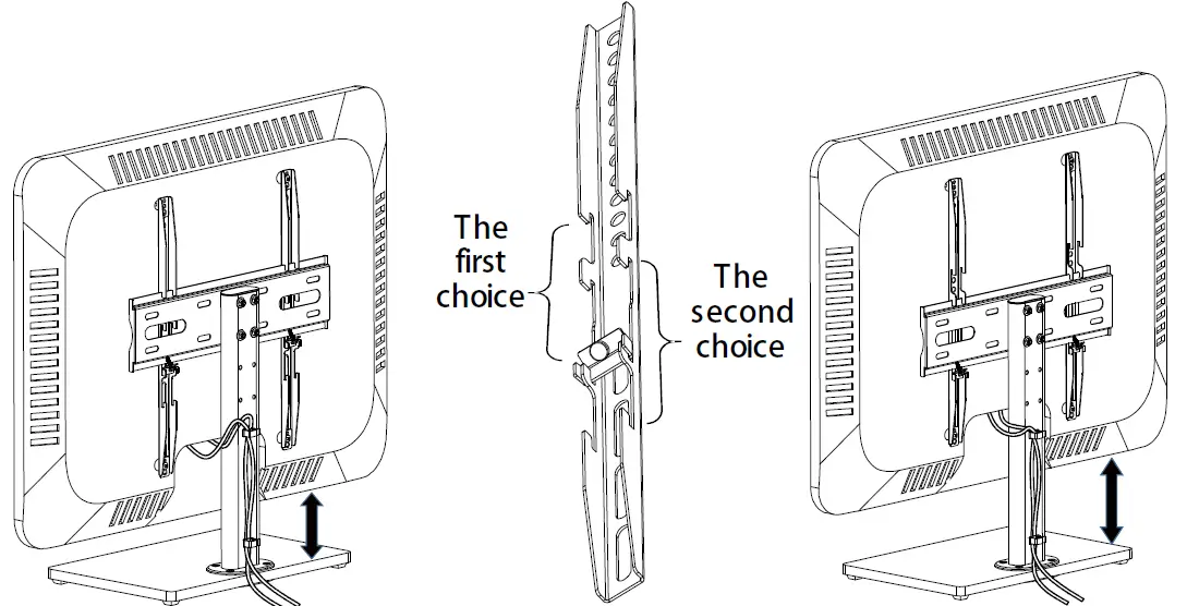 FORGING MOUNT HY4107 Wooden Base Universal TV Stand 11
