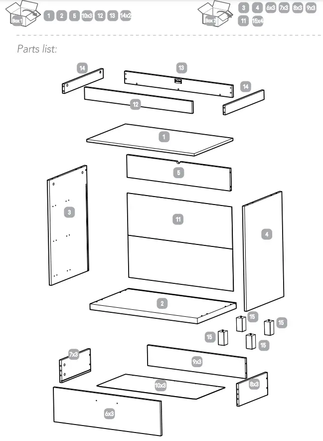 Silver Cross IND.1126149 Hoxton Dresser - fig 1