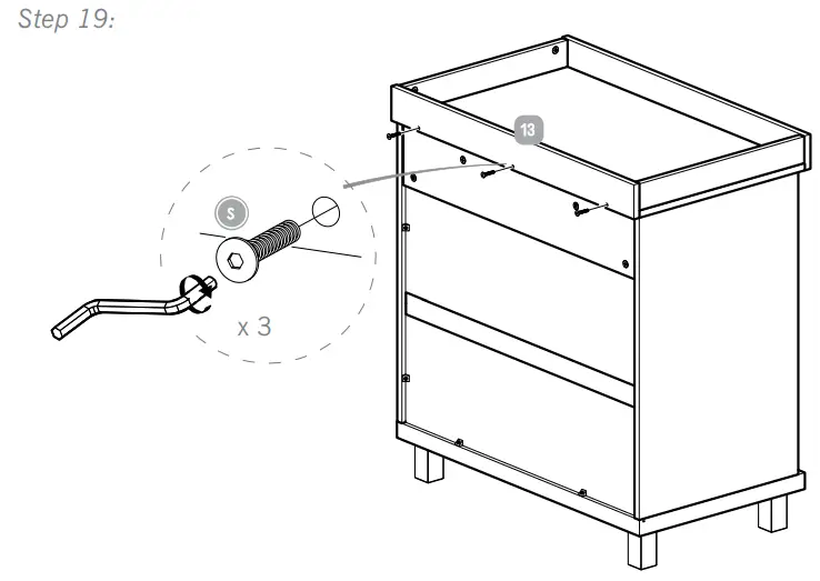 Silver Cross IND.1126149 Hoxton Dresser - fig 21