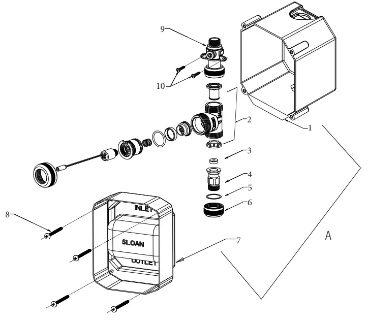 SLOAN 0344056 Sensor Urinal Flush Valve -