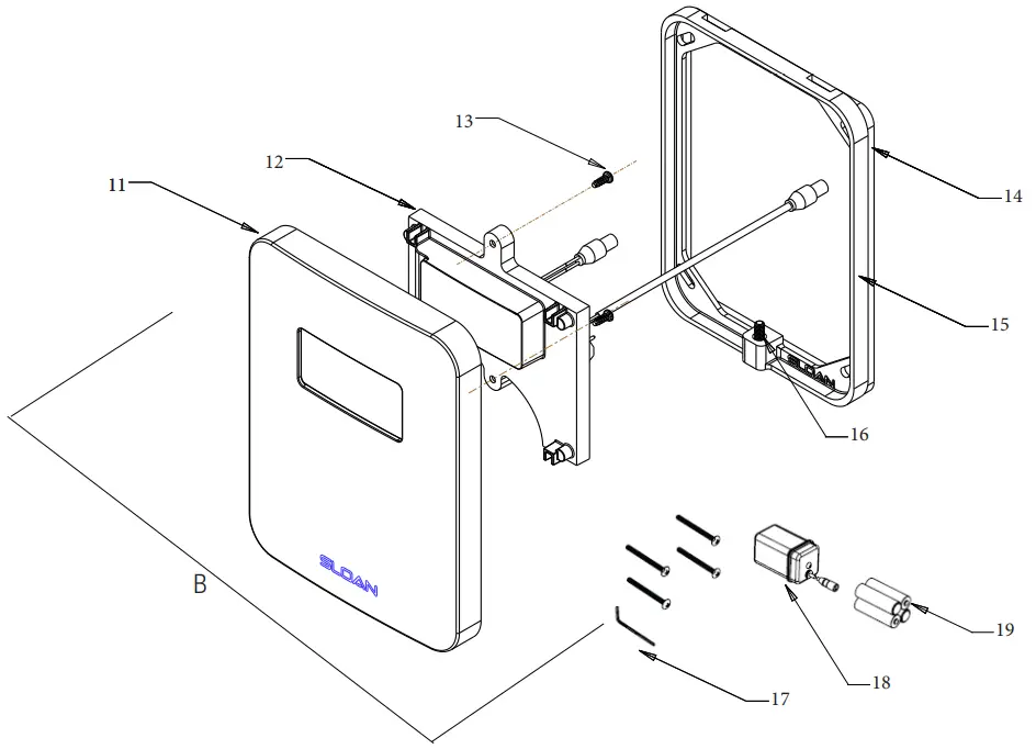 SLOAN 0344056 Sensor Urinal Flush Valve - NSERTS