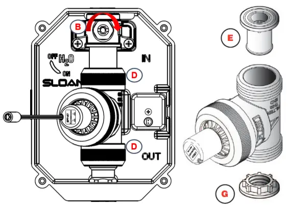 SLOAN 0344056 Sensor Urinal Flush Valve - REPLACEMENT1