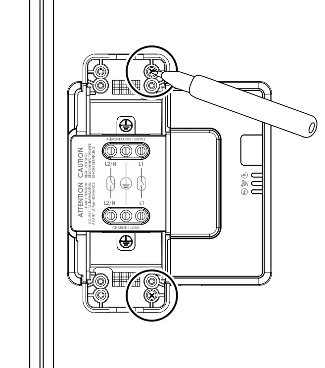 Attaching the load controller (CCR)