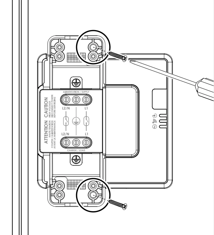 Attaching the load controller (CCR)
