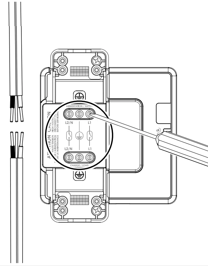 Installing the CCR on the unit’s power cable