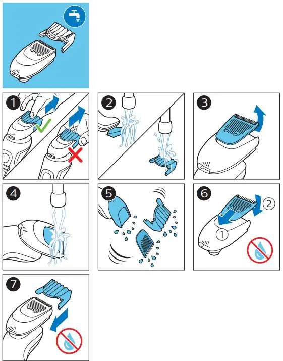PHILIPS SP988X Series Shaving Heads Instruction Manual - How to use