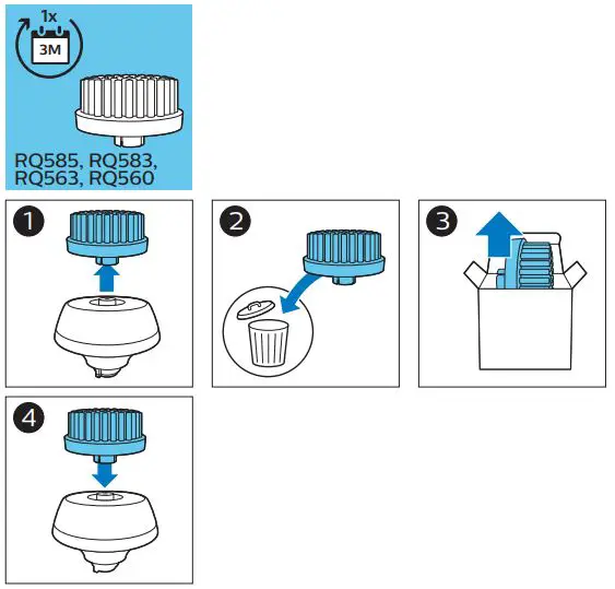 PHILIPS SP988X Series Shaving Heads Instruction Manual - How to use