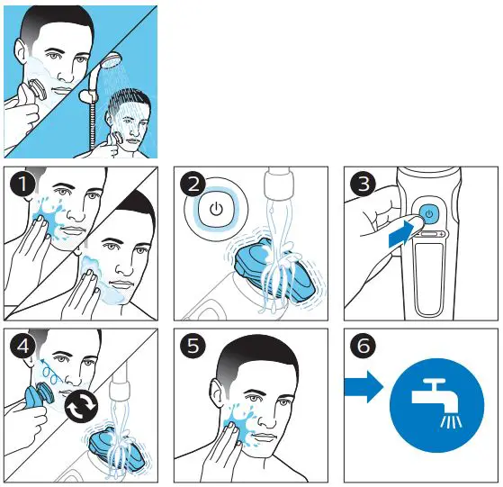 PHILIPS SP988X Series Shaving Heads Instruction Manual - How to use