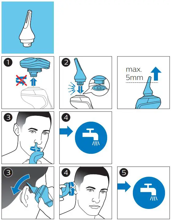 PHILIPS SP988X Series Shaving Heads Instruction Manual - How to use