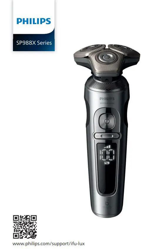 PHILIPS SP988X Series Shaving Heads Instruction Manual