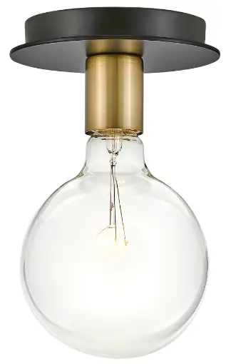 LARK 83201 Bobbie 1 Light 6 Inch Wide Flush Mount Globe Ceiling Light 1