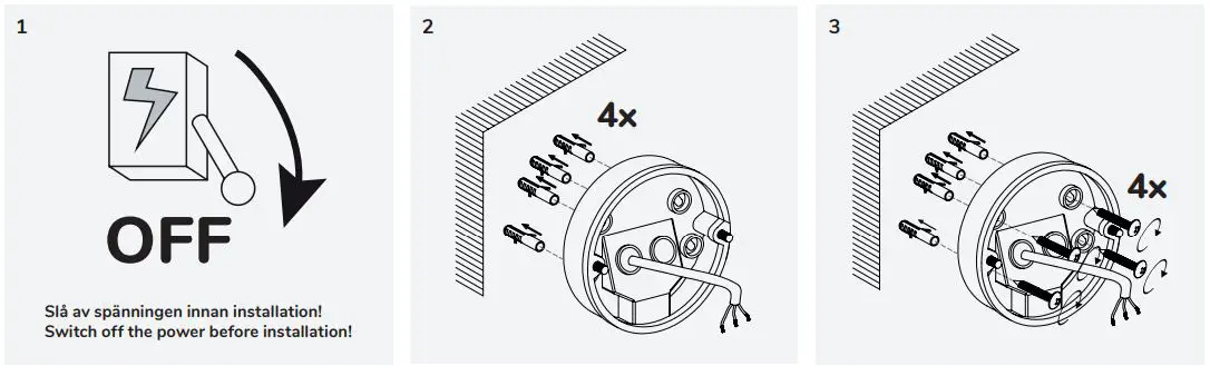 llitt Stig Down E27 Installation Guide - Installation