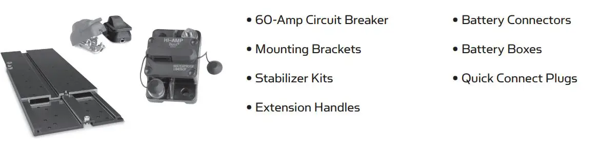 MINN KOTA 1355947 Edge 12V 45lb Thrust 45 inch Shaft Bow Mount Freshwater Trolling Motor - MINN KOTA ACCESSORIES