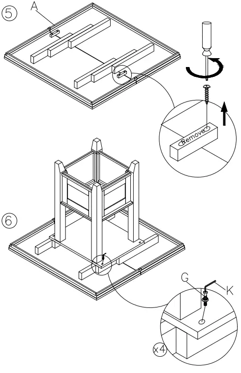 ASHLEY D594-42 Ralene Counter Height Extendable Dining Table-FIG5