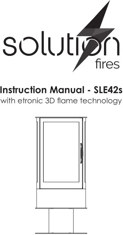 Solution Fires SLE42s Electric Stove by Capital Fireplaces User Manual