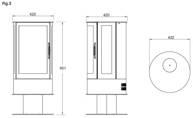 Solution Fires SLE42s Electric Stove by Capital Fireplaces - Fig. 5