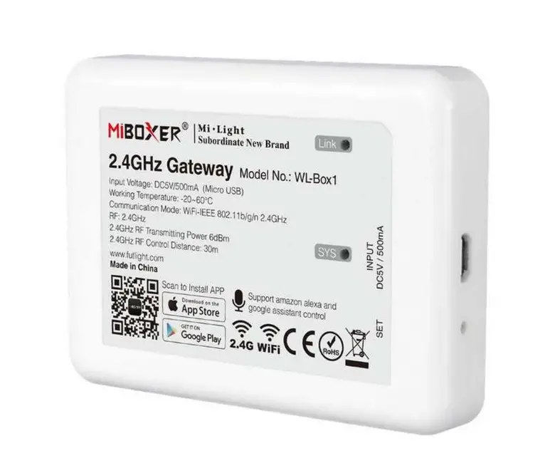 MIBOXER WL-Box1 Mi-Light Mostek Wi-Fi DC5V 500mA
