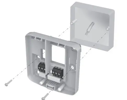 Honeywell Y87RF Single Zone Thermostat - Mount the wiring
