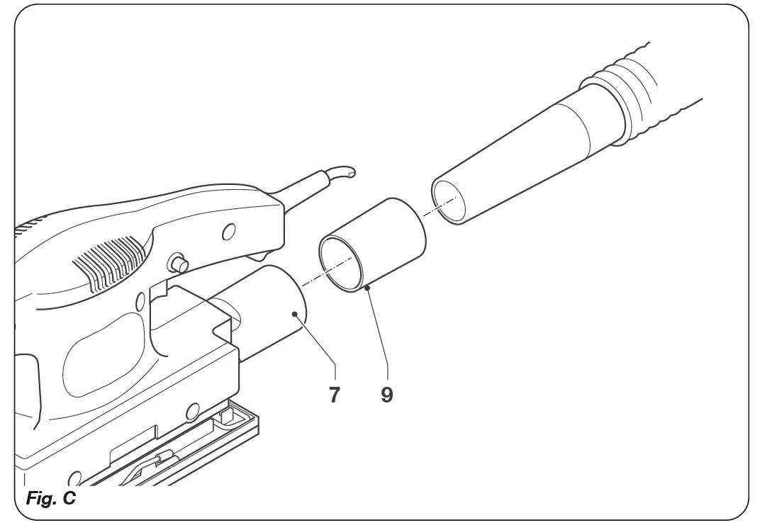FERM PSM1027 Orbital Sander 135W with Sanding Papers 3